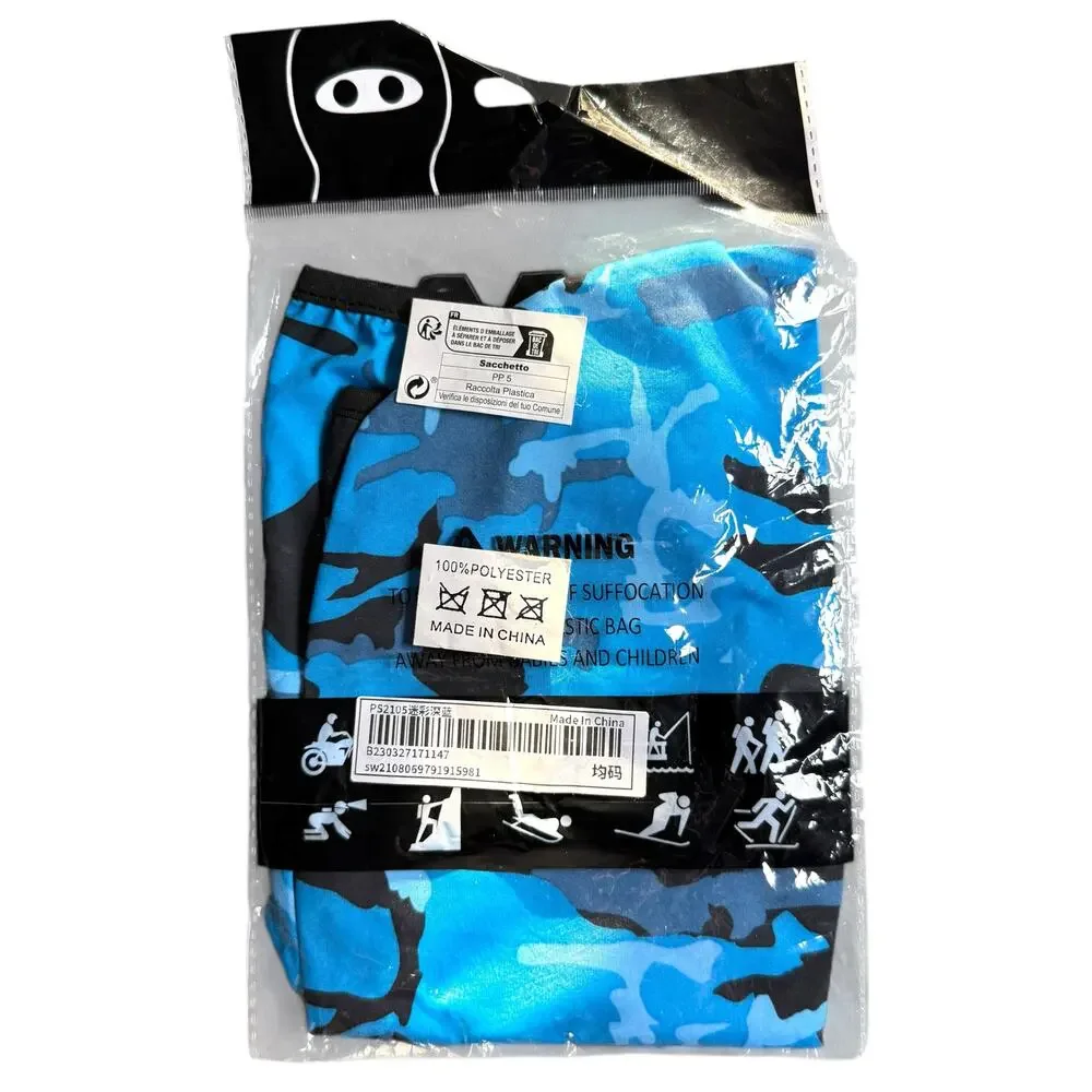 Streetwheres Blue Camouflage Balaclava Men’s OS - Streetwear Punk Bikes Cycling - Picture 10 of 11